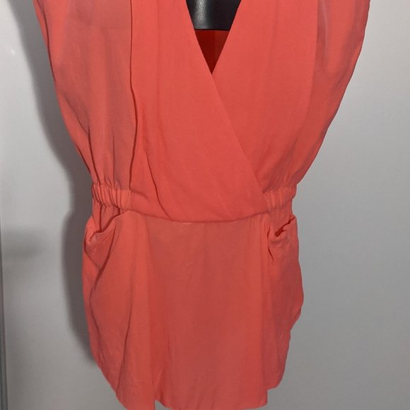 HOT pink sheer sulpice Wilfred top - Picture 2 of 4